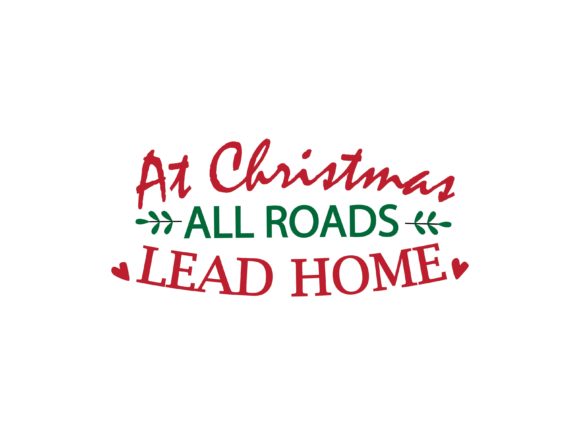 At Christmas All Road Lead Home Embroidery Review