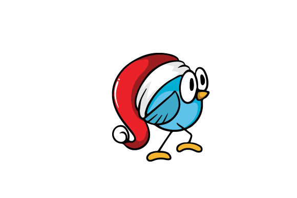 Christmas Bird Vector Illustration for Festive Branding