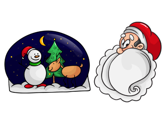 Christmas Bundle Snow Globe Illustrations