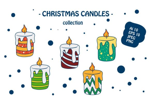 Christmas Candle Icon Pack for Website and Editorial Design