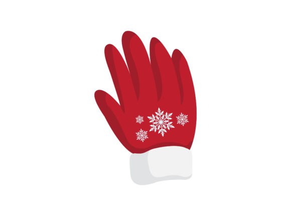 Christmas Gloves Vector Illustration