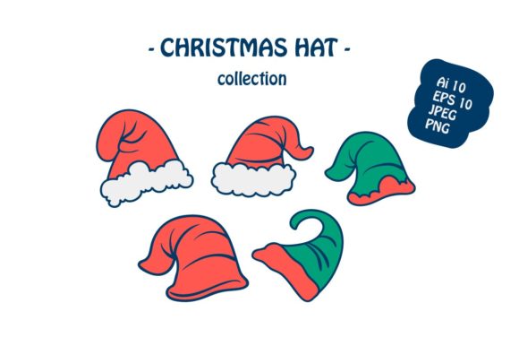 Christmas Hat Icon Illustration for Digital Products