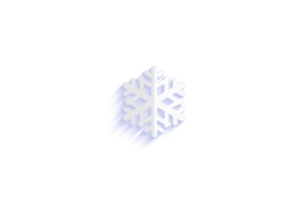 Christmas Illustration Light Snowflake for Blog and Website Design