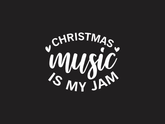 Christmas Music is My Jam Illustrations