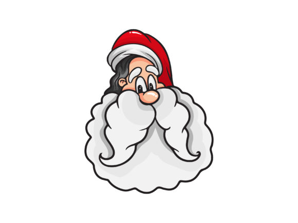 Christmas Santa Beard Illustration Review