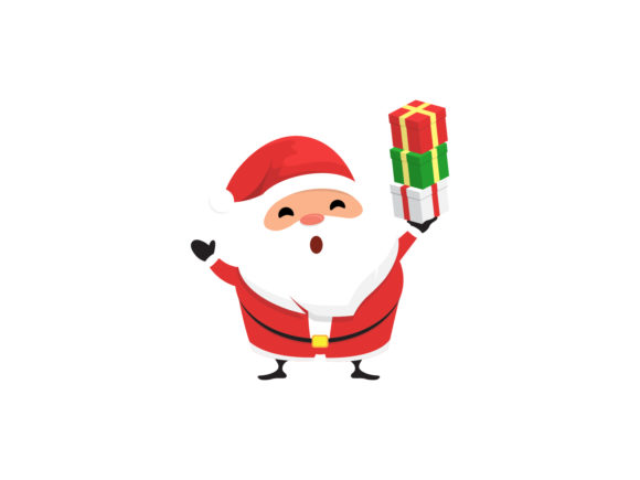 Christmas Santa Illustration Vectorss for Holiday Design Projects