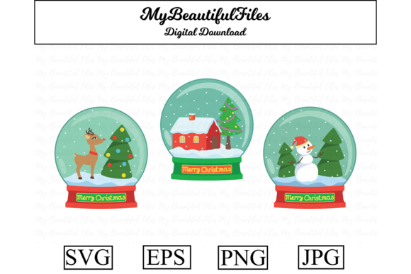 Christmas Snow Ball Clipart Illustration for Website and Editorial Use