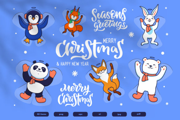 Christmas Time, Snow Angels Illustration Review
