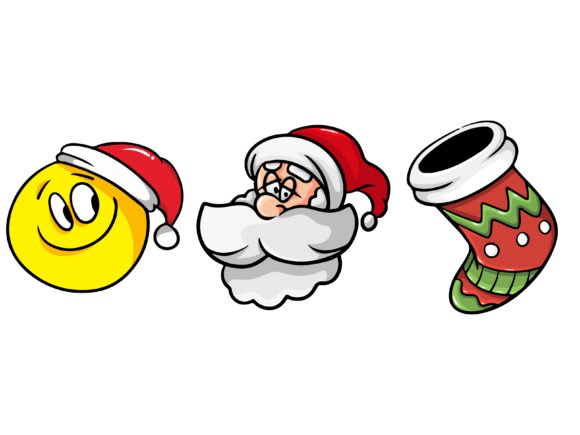 Christmas Triple Bundle Yellow Sock Illustrations