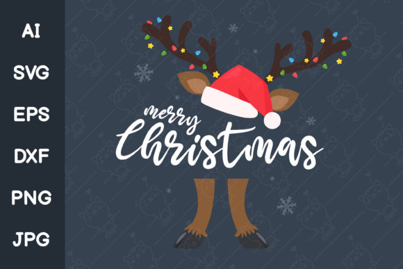Reindeer Costume Illustration for Festive Branding